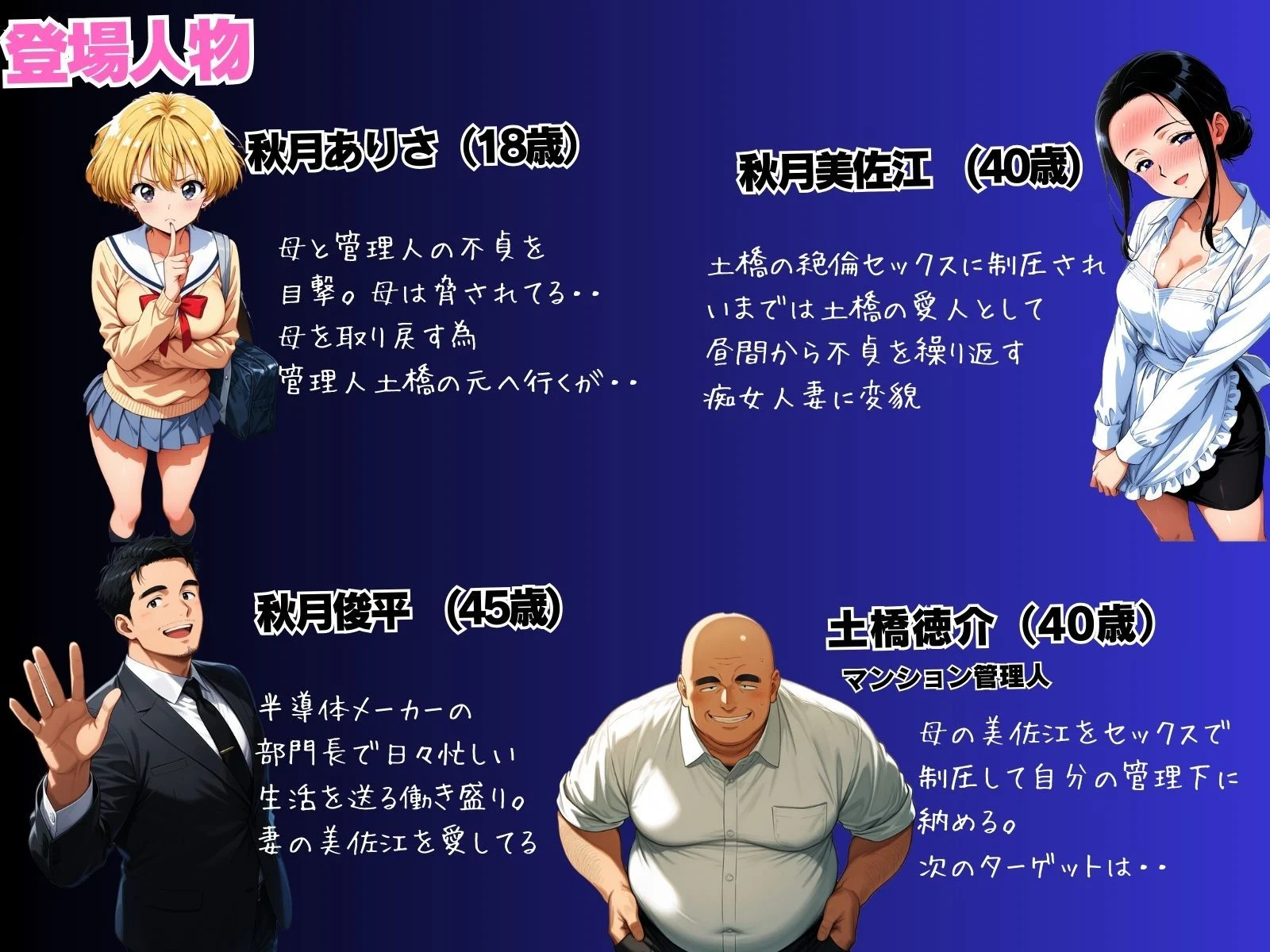 母娘娯楽2〜管理人の罠に堕ちた母娘〜  ありさ（娘）の章（後編） 画像1