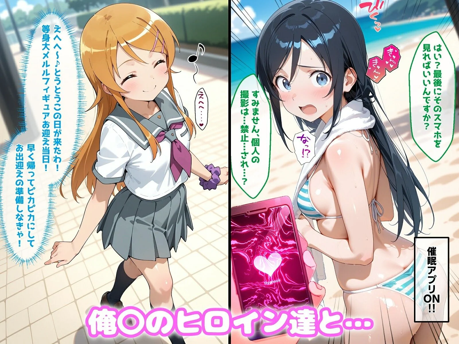 〇眠アプリで妊娠孕ませ  俺〇のヒロインたちと膣内射精えっちする話 画像1